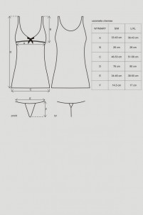 Caramella сорочка размерная таблица